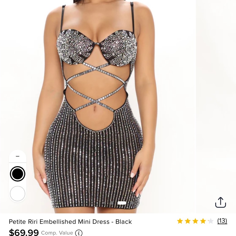 Riri Embellished Dress Fashion Nova